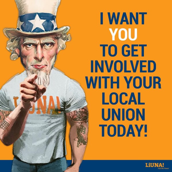 I want you to get involved with. your local union today!